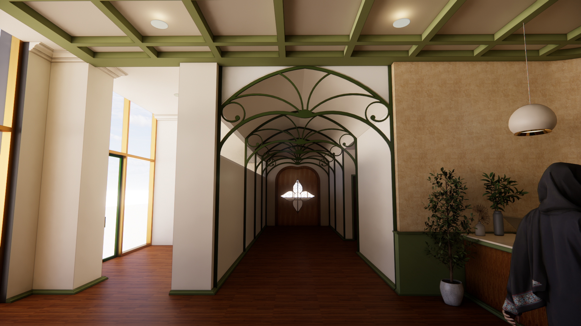 hallway view