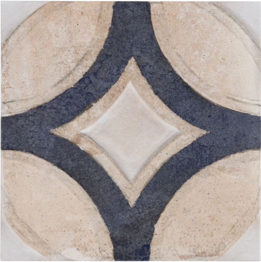 Angela Harris Mediterra Circles Terra Cream 8x8